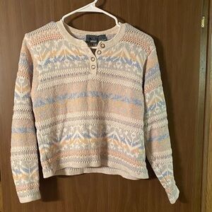 Liz Wear Henley Sweater